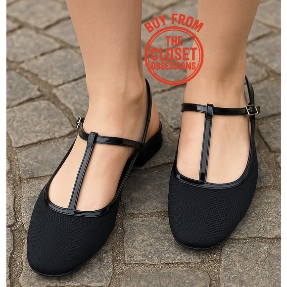 ZARA Blogger Fave!!! Slingback Flats NWT LAST ONE!!! 🖤 - Picture 1 of 16